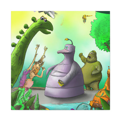 "Intergalactic Zoo Adventures" - The Alien Canva