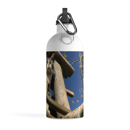 "Kitty in the Ruins" - The Alien Stainless Steel Water Bottle