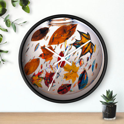 "Autumn in a Glass Globe" - The Alien Wall Clock