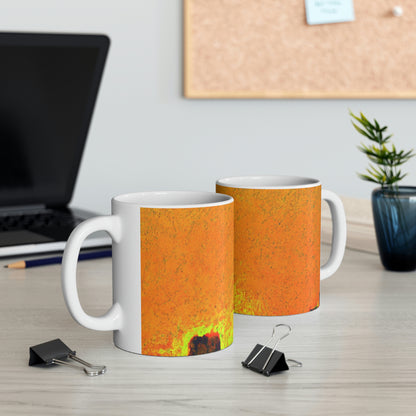 "Illuminated by the Setting Sun: Enthüllung einer verborgenen Stadt" - The Alien Ceramic Mug 11 oz