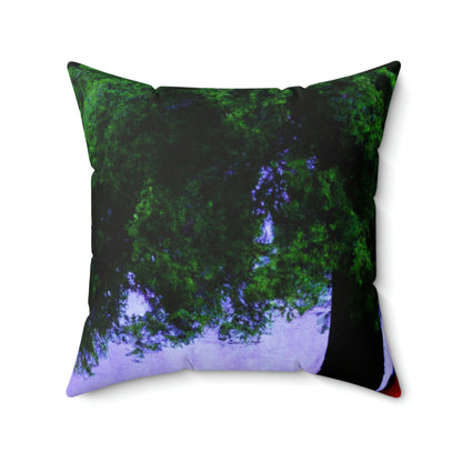 "Beneath the Rainy Sky." - The Alien Square Pillow