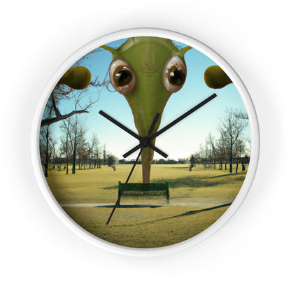 "Alien Parked Tales" - The Alien Wall Clock