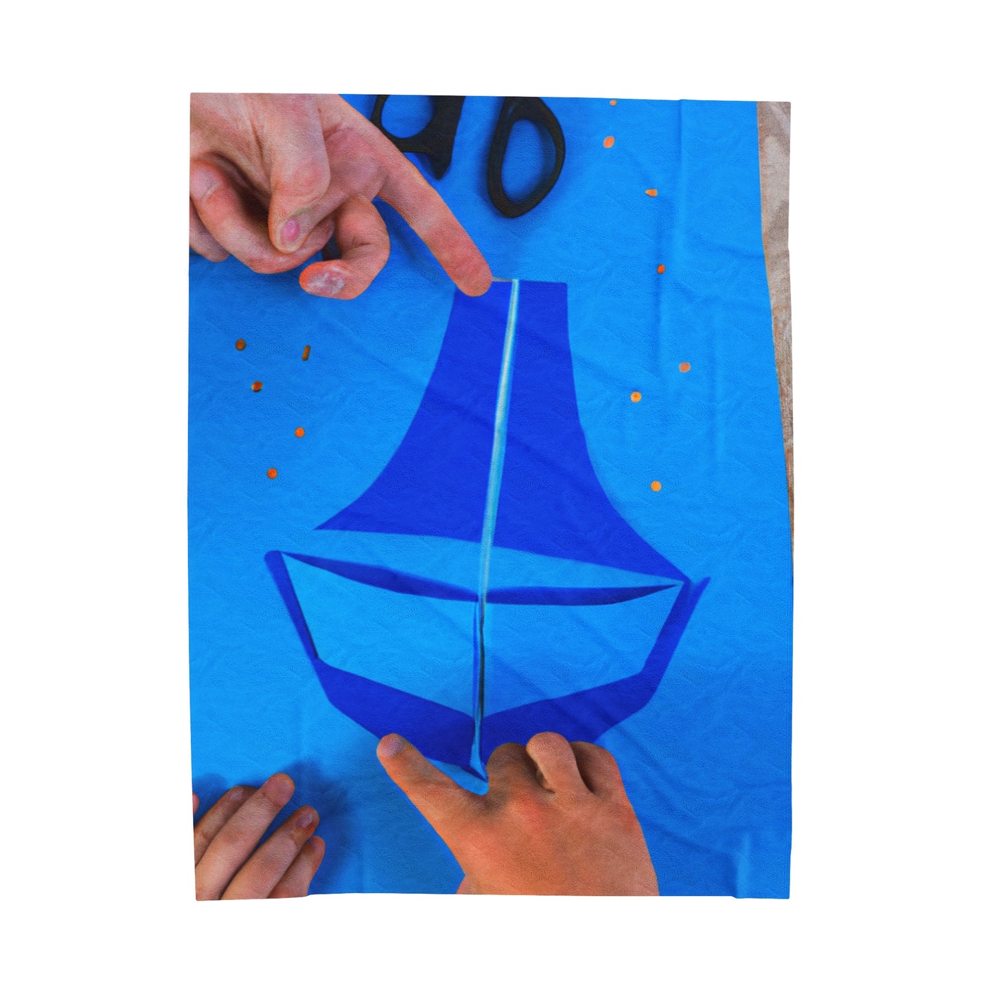 two small circles out of yellow construction paper to serve as the sun

A Journey to the Sun: Crafting a Blue Boat and Two Sailors - The Alien Velveteen Plush Blanket