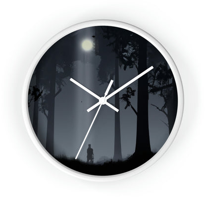 Lost in the Moonlight Forest. - The Alien Wall Clock