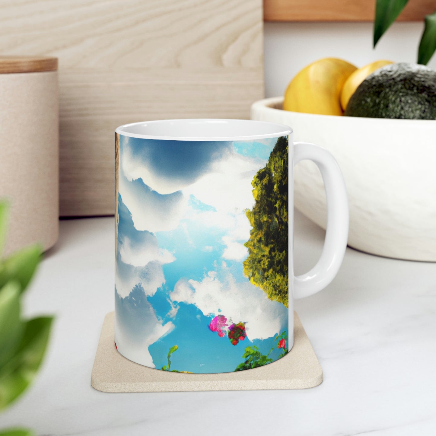 Rainbow Sky Garden - The Alien Ceramic Mug 11 oz