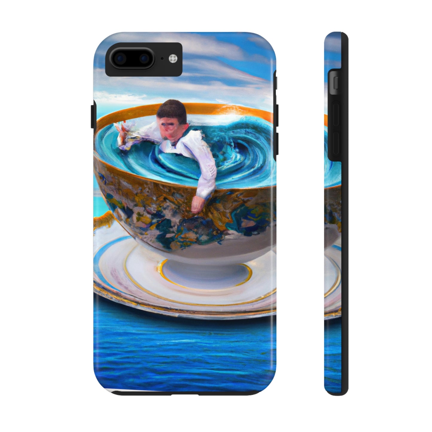 "Abdriften in einem China Cup: Die Geschichte eines ozeanischen Abenteuers eines verlorenen Kindes" - The Alien Tough Phone Cases