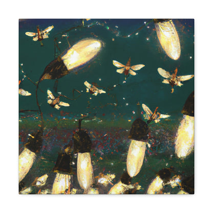 Twinkling Fireflies in the Evening Sky - The Alien Canva