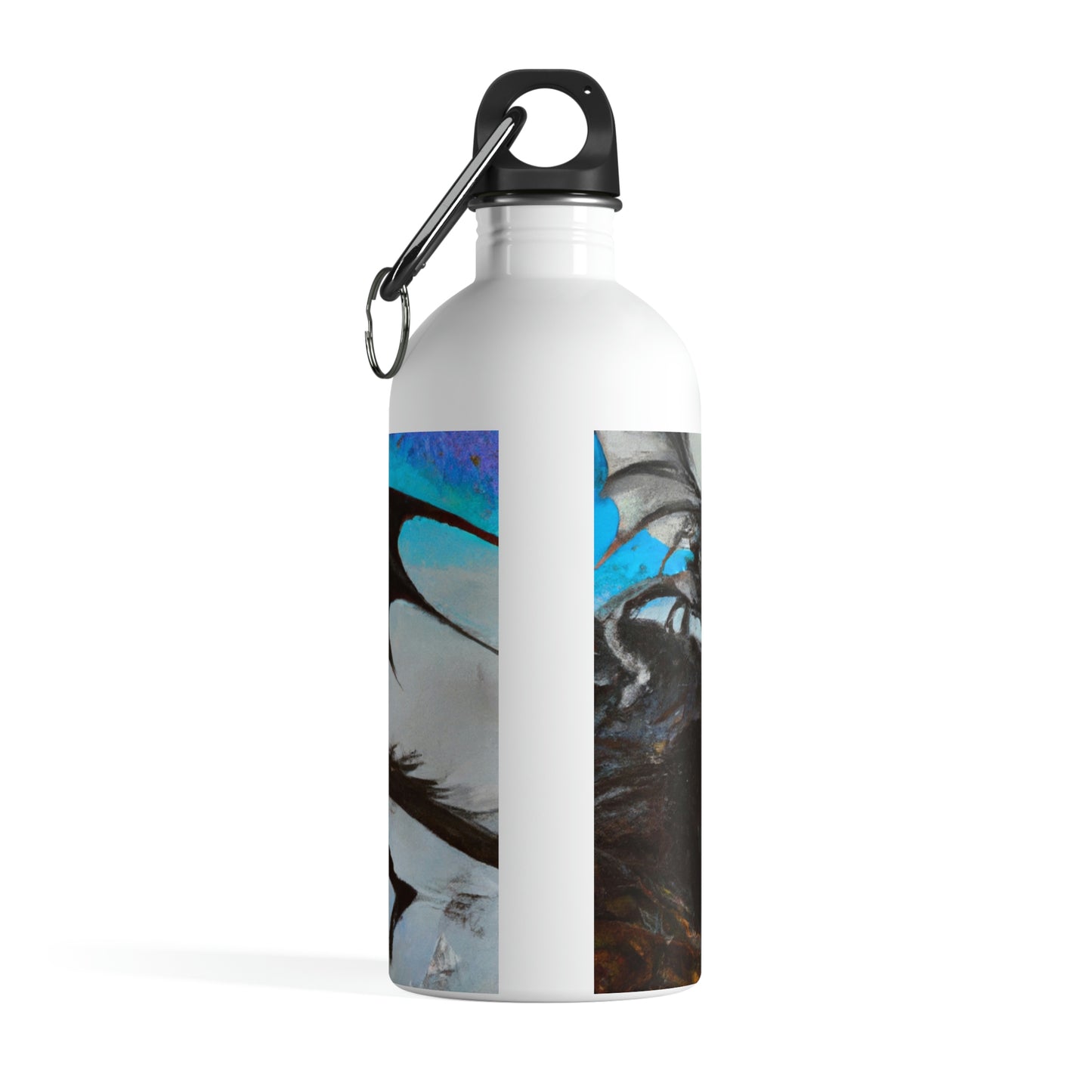 "Clash of Fire and Steel on the Moonlit Cliff" - The Alien Stainless Steel Water Bottle