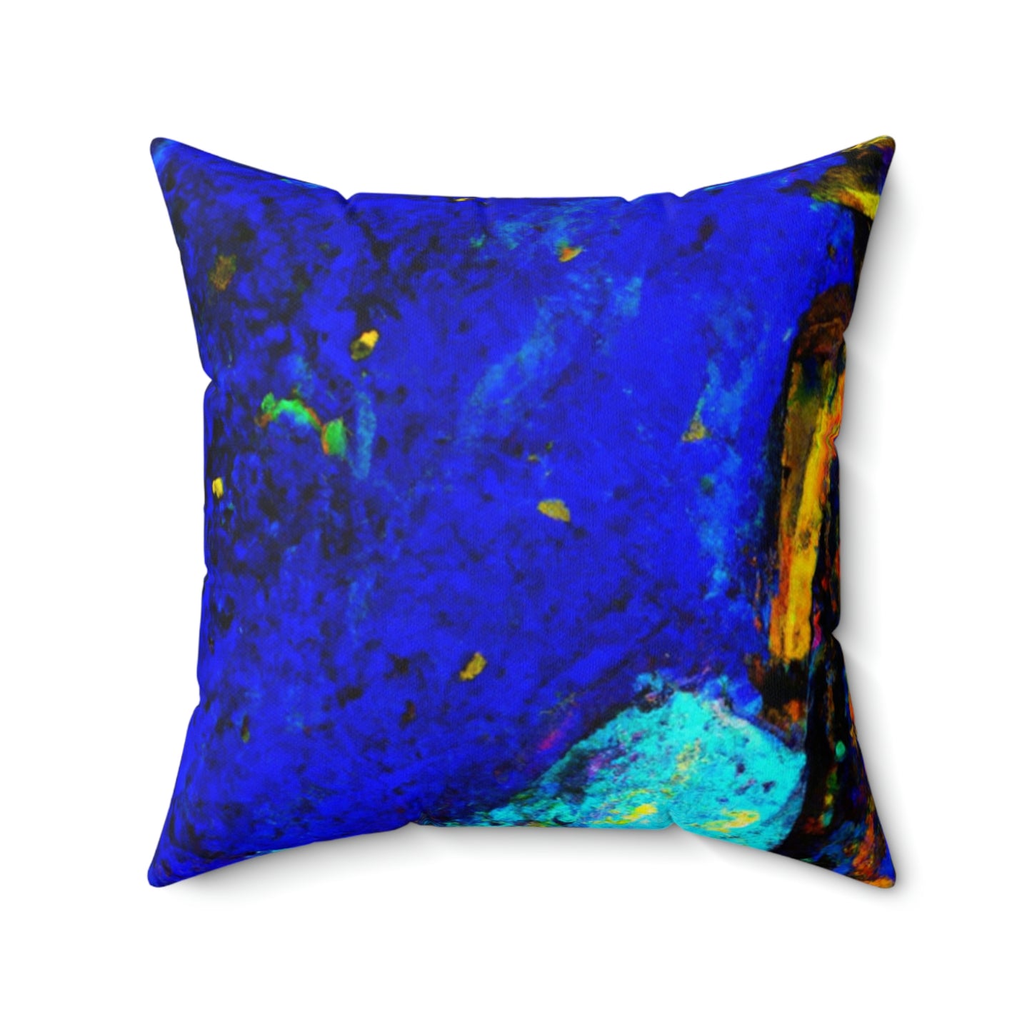 "Lone Mage on the Frozen Summit" - The Alien Square Pillow