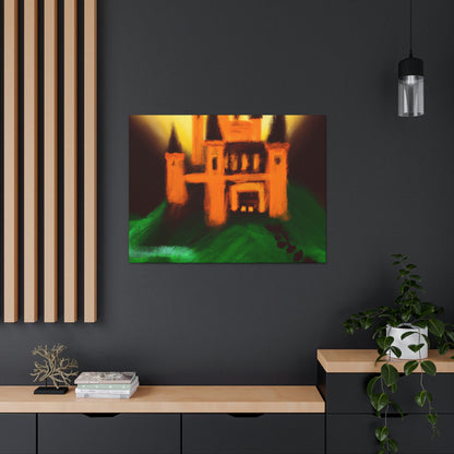 "Mysterious Castle Painting" - The Alien Canva