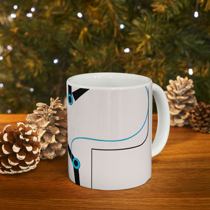 Robo-Kicker: The Autonomous Football AI. - The Alien Ceramic Mug 11 oz