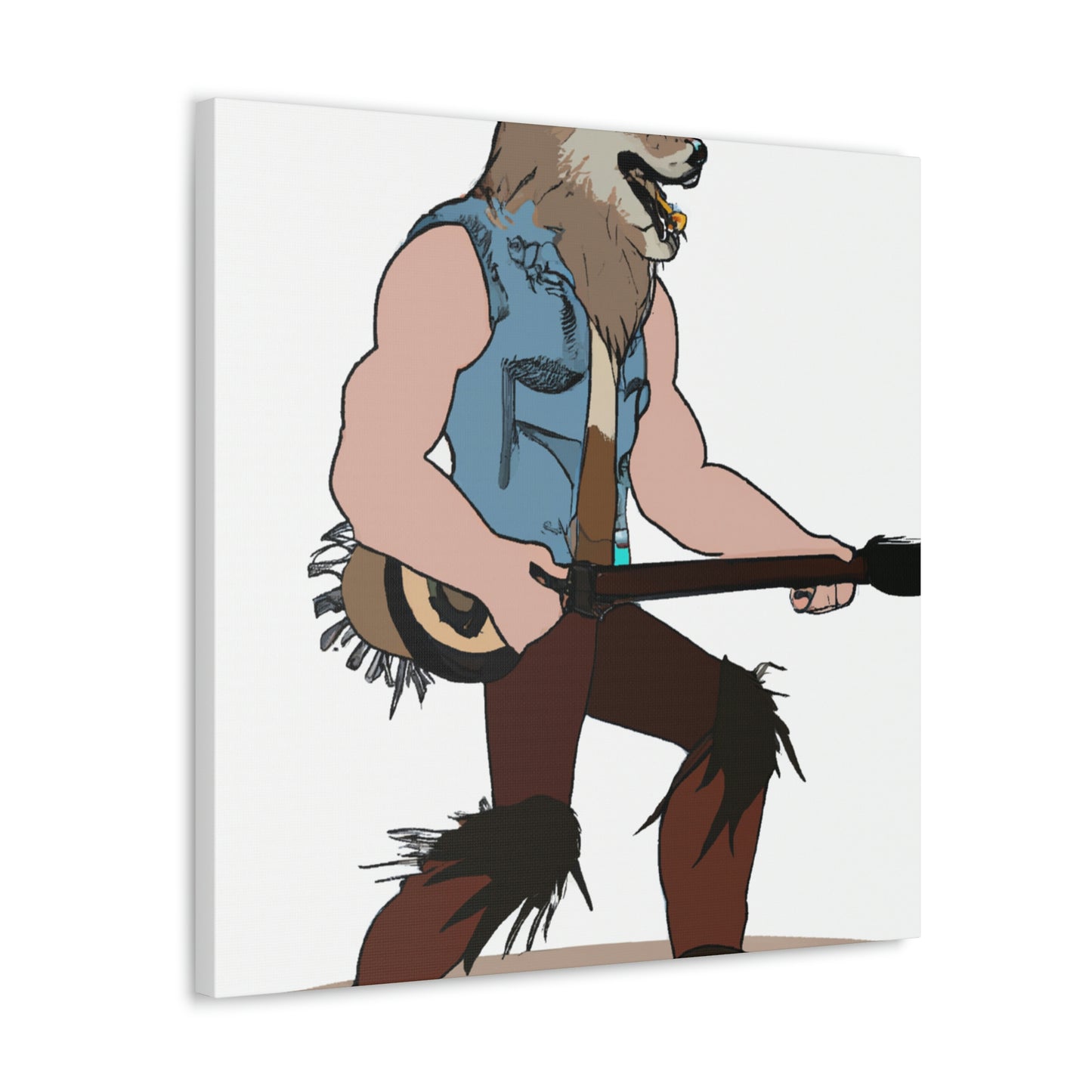 "Howling Highwayman: The Banjo-Playing Werewolf Biker" - The Alien Canva