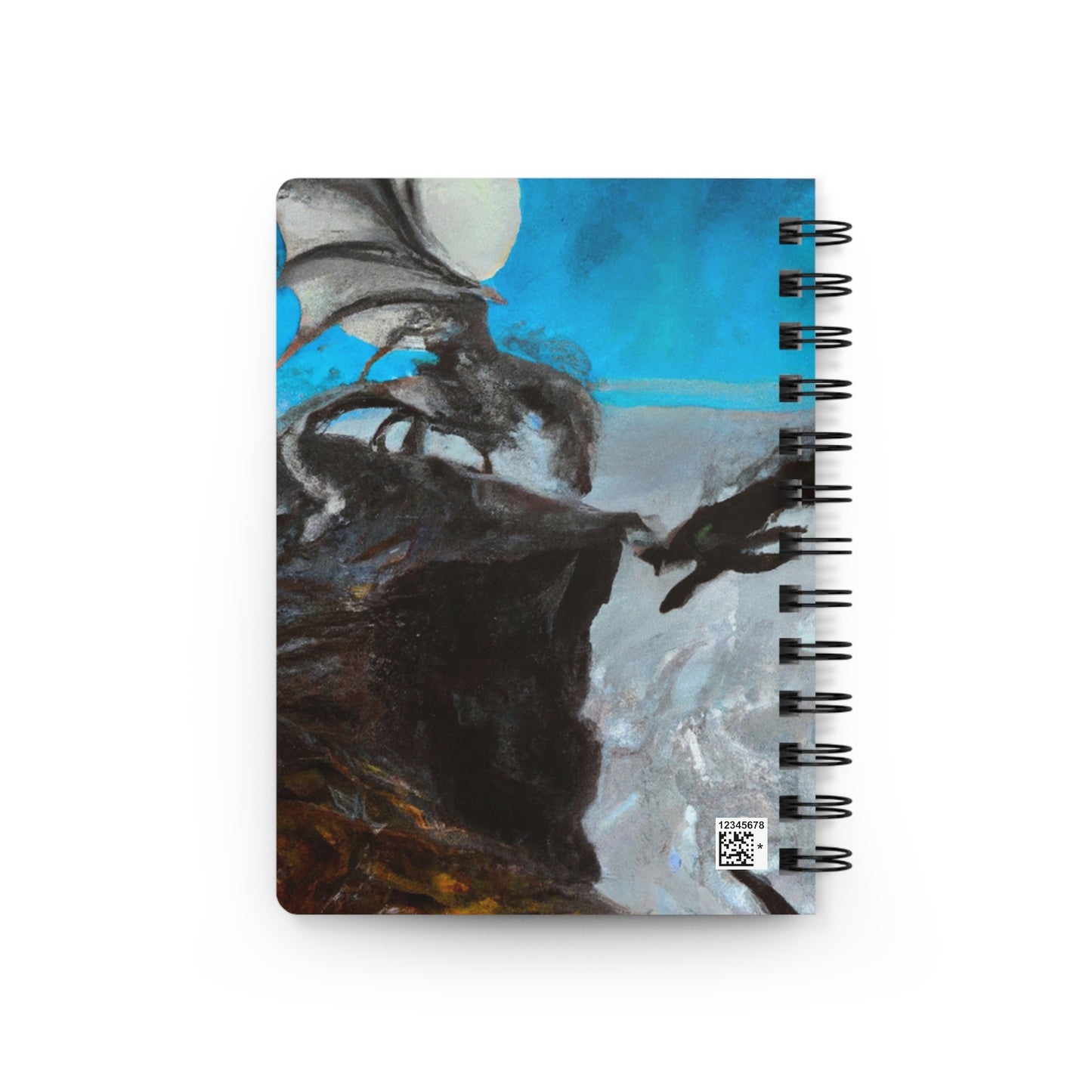 "Clash of Fire and Steel on the Moonlit Cliff" - The Alien Spiral Bound Journal