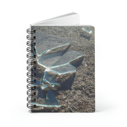 "Glimmer of Broken Glass" - Das Alien-Notizbuch mit Spiralbindung