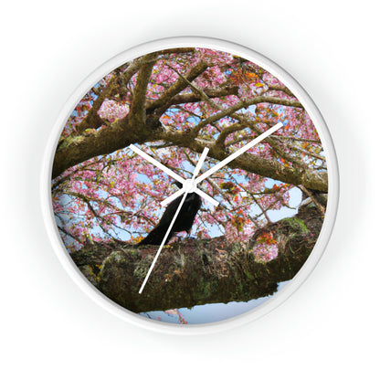 "A Blossoming Reflection" - The Alien Wall Clock