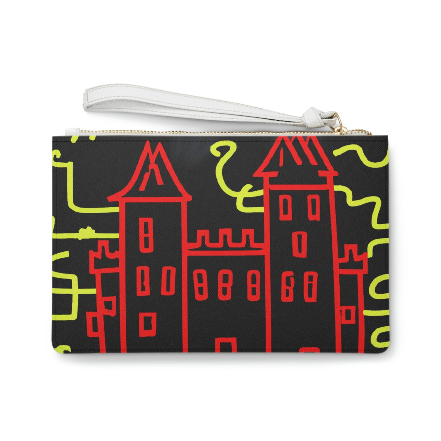 "Una sombra embrujada: Los oscuros secretos del viejo castillo en una noche sombría" - The Alien Clutch Bag