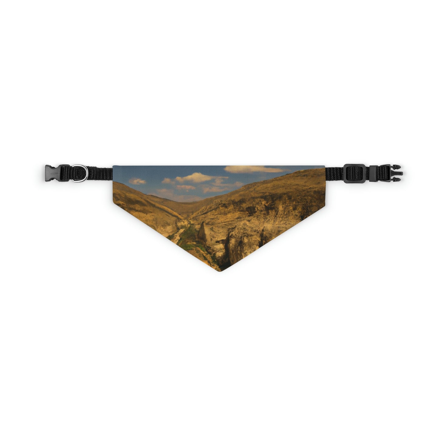 "Feline Flight Over the Grand Gulch" - The Alien Pet Bandana Collar