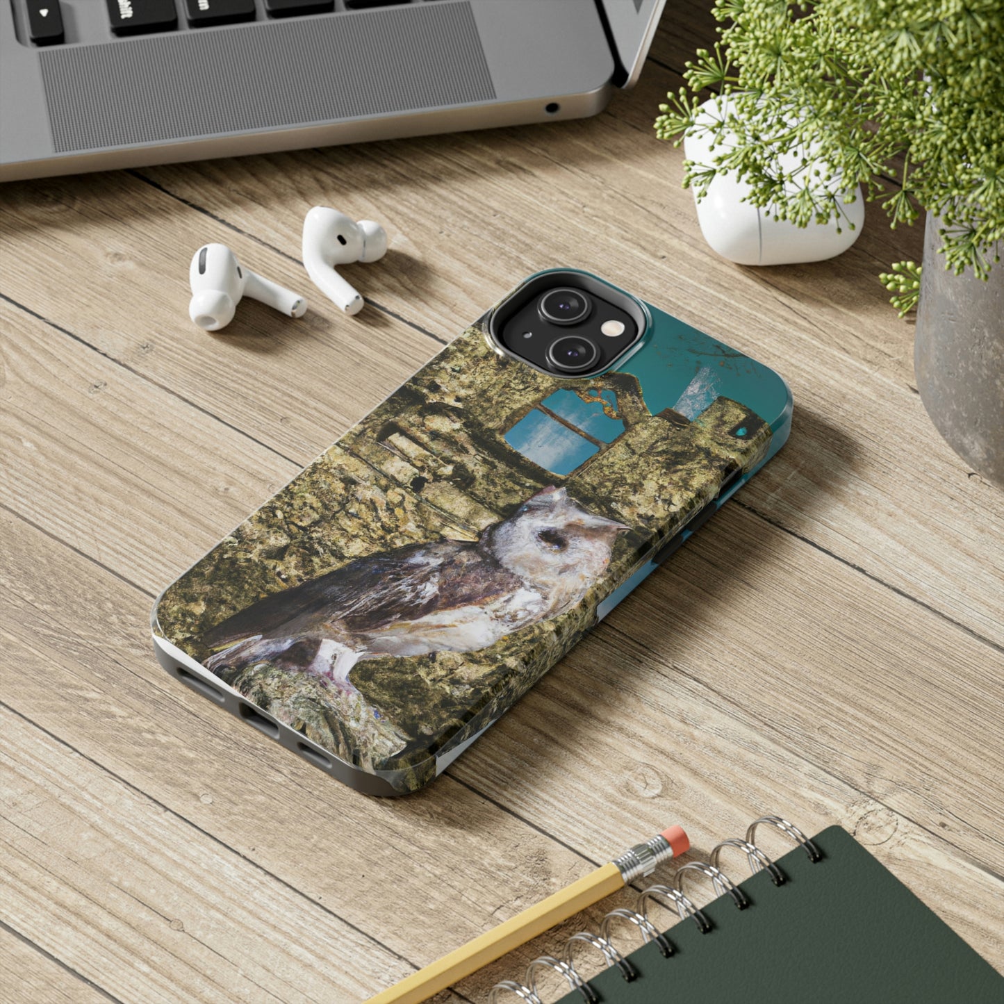 "A Sentinal Among Ruins: An Unstirred Owl's Perch" - The Alien Tough Phone Cases