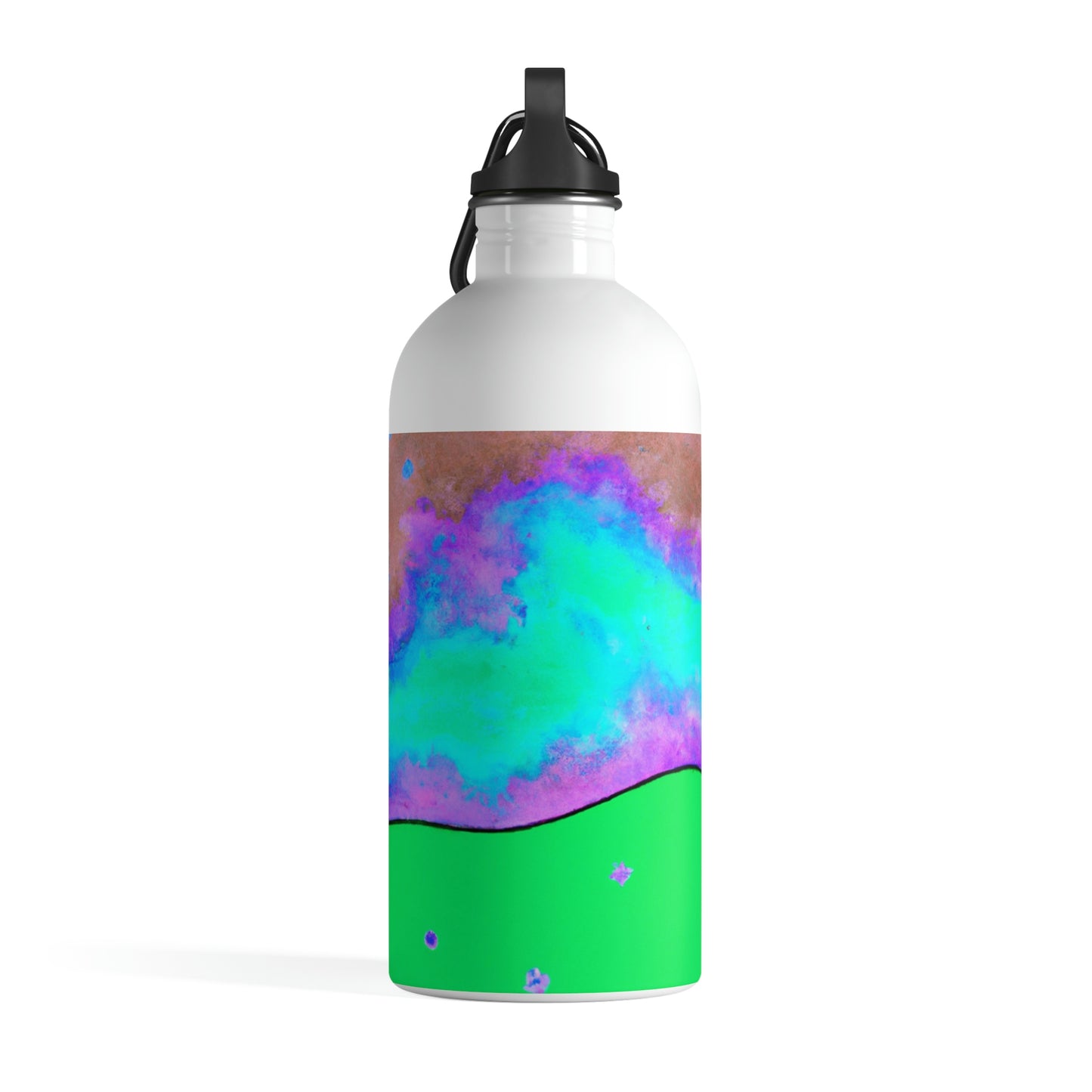 "Alone in the Alien Sky" - La botella de agua de acero inoxidable Alien