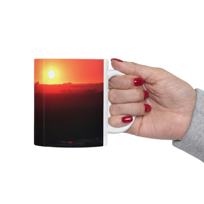 "The Last Light of a Forgotten City" - The Alien Ceramic Mug 11 oz