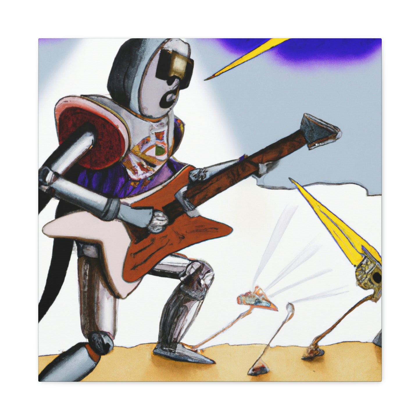 "Guitar Hero: Time Warp Showdown" - The Alien Canva