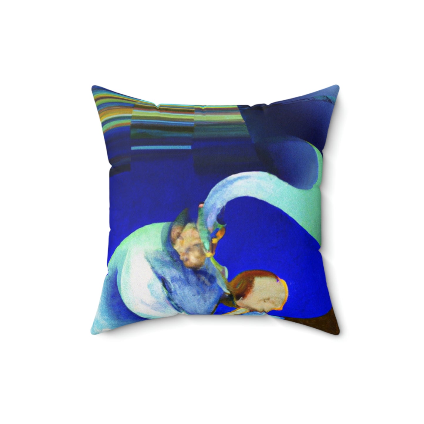 "Drifting: A Father and Son's Voyage Through Life" - The Alien Square Pillow