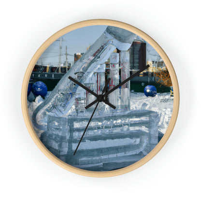 "Frozen Melodies: Crafting Music with Ice" - The Alien Wall Clock