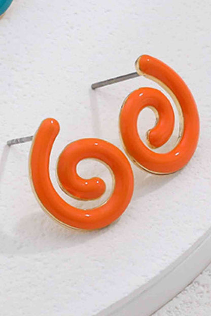 Bright Color Copper Earrings