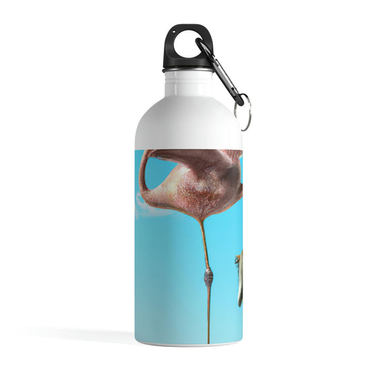 "Flamingo-Schlittschuhe!" - Die Alien-Edelstahl-Wasserflasche