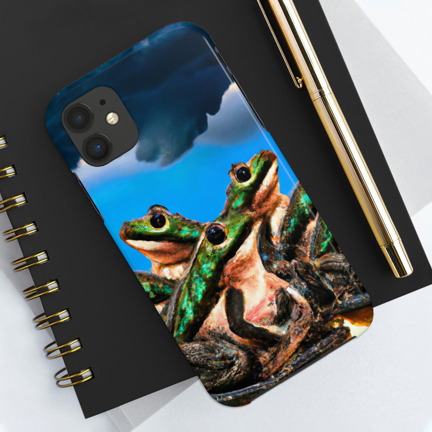 "Ein Froschchor im Gewitter" - Die Alien Tough Phone Cases