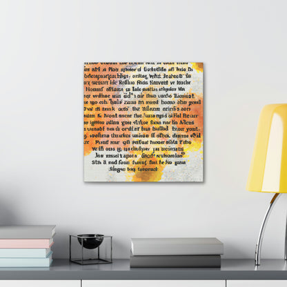 "Poetic Inspiration: An Artistic Expression" - Canvas