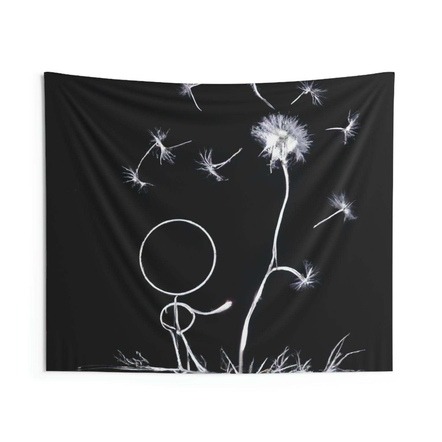 "A Dandelion Flicker in the Midnight Breeze" - The Alien Wall Tapestries