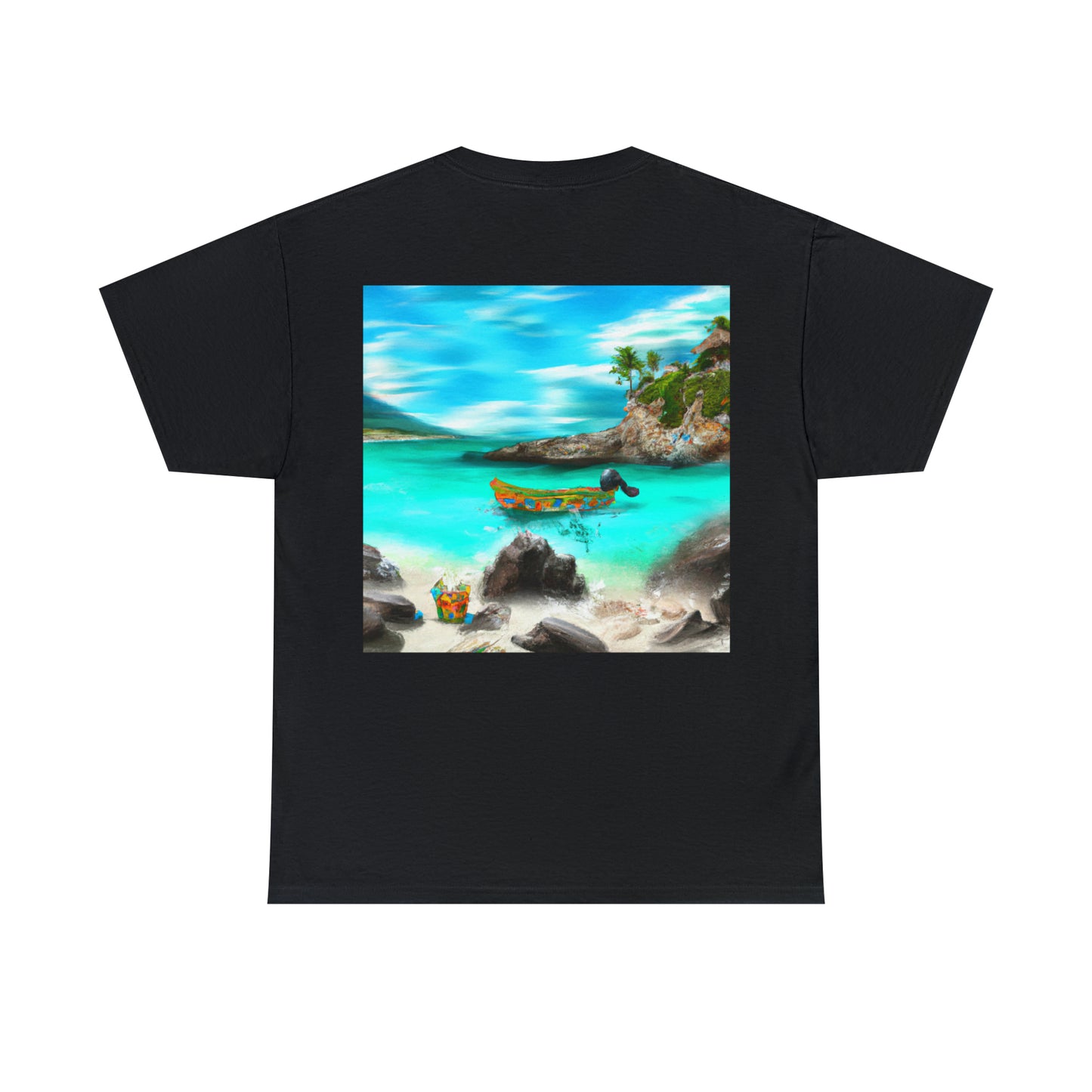 "Fiesta Caribeña en la Playa - Una Exploración Digital de la Cultura Mexicana" - La Camiseta Alien