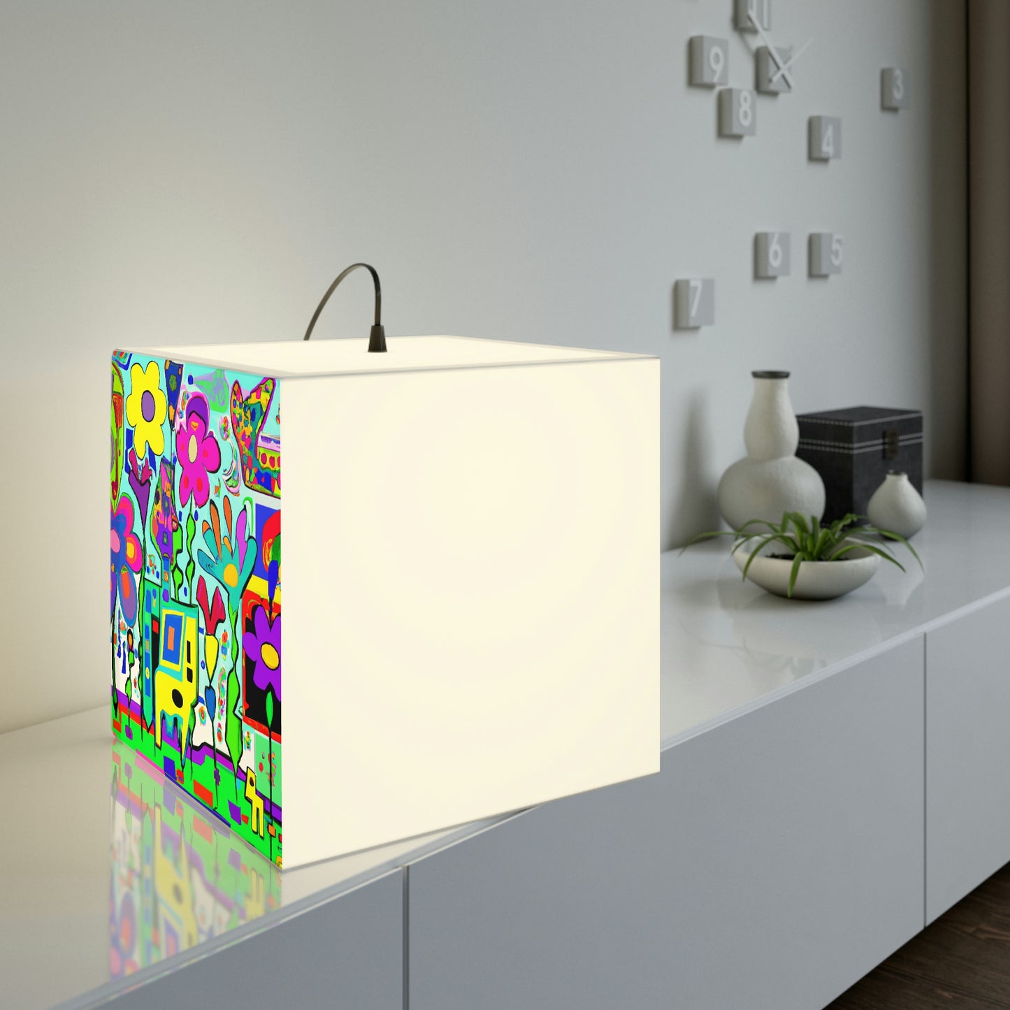 "A Mystical Garden of Rainbow Petals" - The Alien Light Cube Lamp