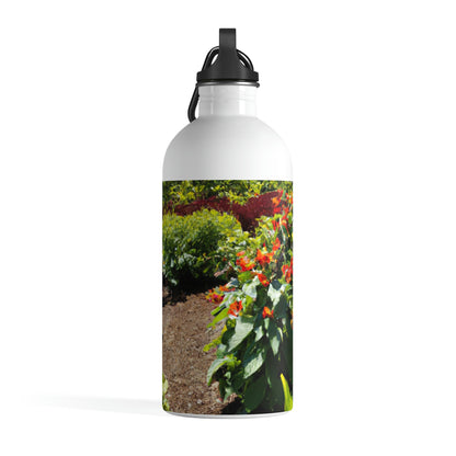 "Garden of Colorful Radiance" - The Alien Stainless Steel Water Bottle