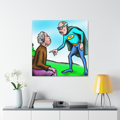 The Mysterious Stranger and the Retired Superhero - The Alien Canva