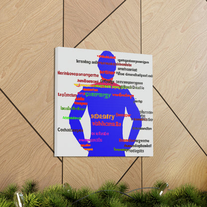 "The Superheroic Word Art Portrait" - The Alien Canva