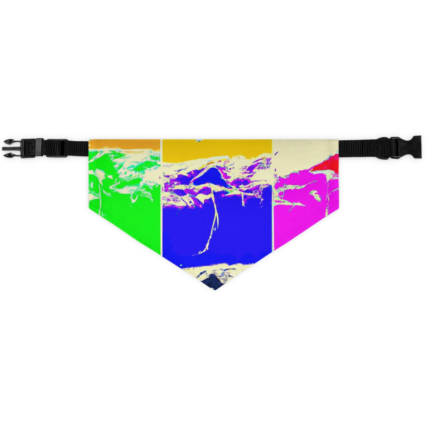 "Kites Aflatter in the Vibrant Sky" - Das Alien Pet Bandana Halsband