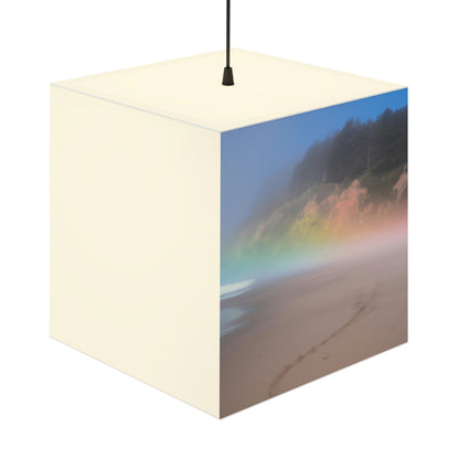 "A Painted Reflection of Solitude" - The Alien Light Cube Lamp