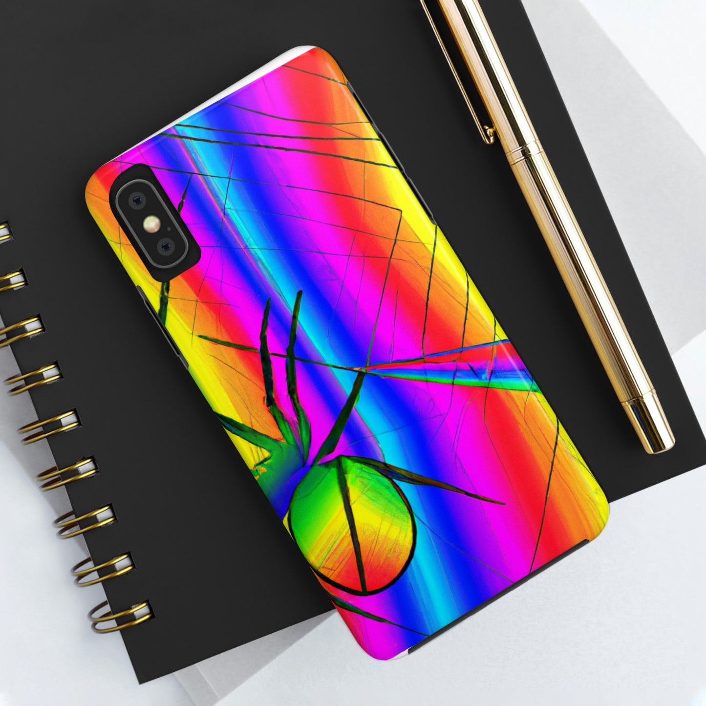 "A Spinnerette's Prismatic Web" - The Alien Tough Phone Cases