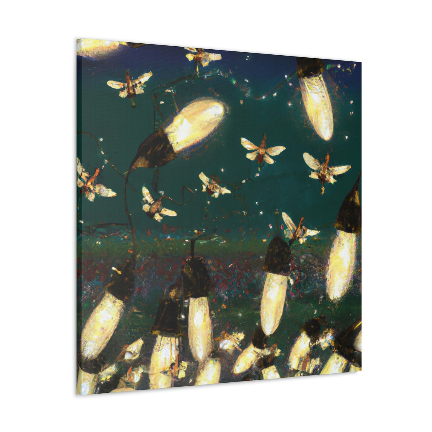 Twinkling Fireflies in the Evening Sky - The Alien Canva