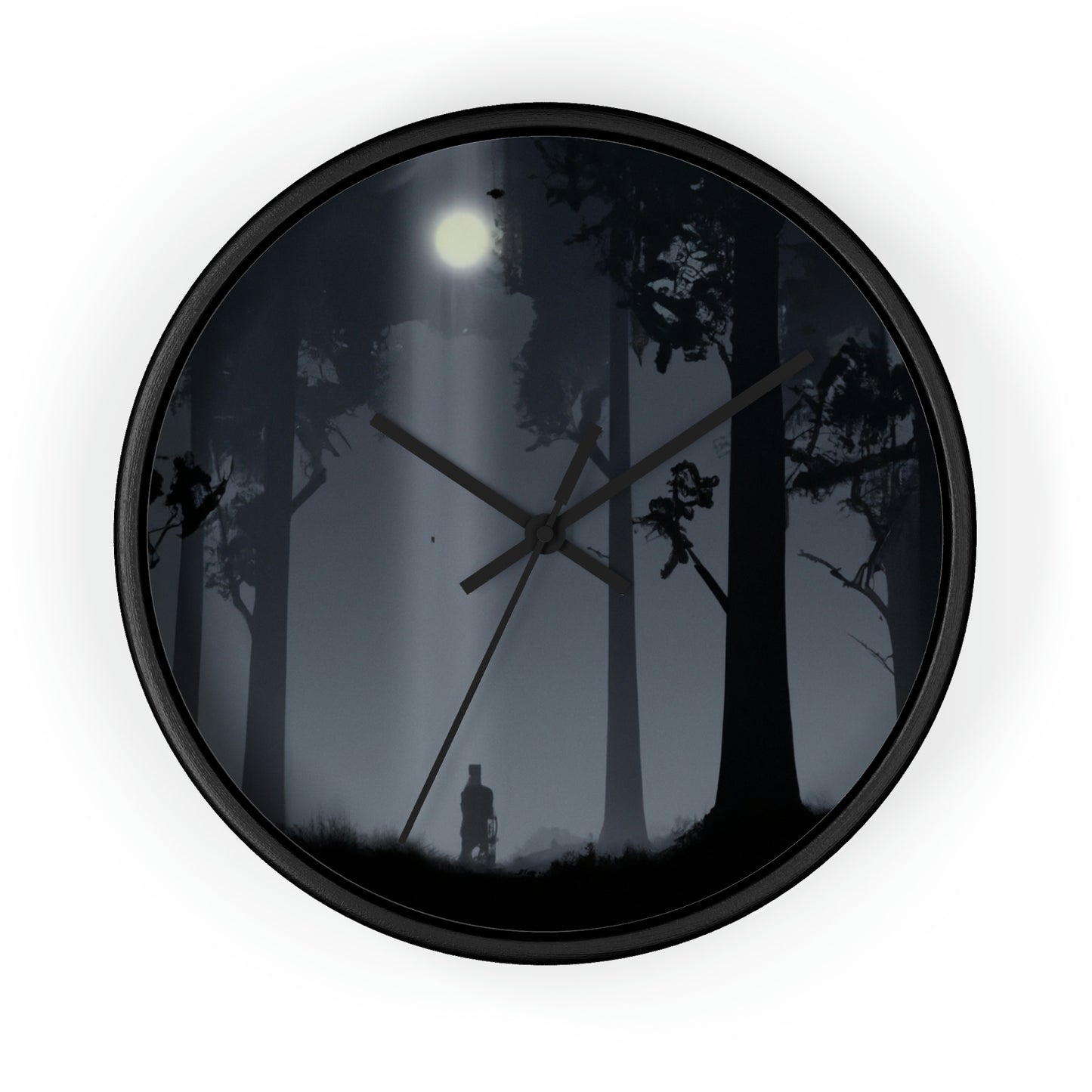 Lost in the Moonlight Forest. - The Alien Wall Clock