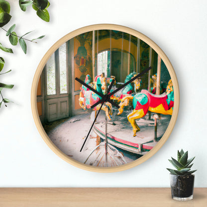 "The Carousel in the Haunted Mansion" - The Alien Wall Clock