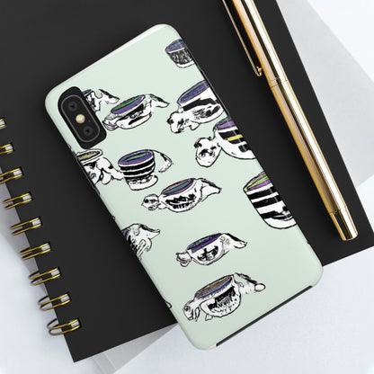 "Eine schnurrende, kostbare Teeparty-Parade" - Die Alien Tough Phone Cases