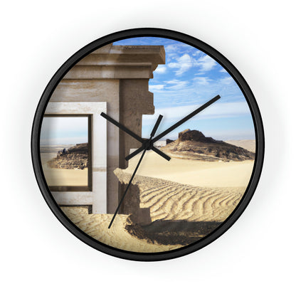 "Lost in the Sands: Discovering the Ancient Temple" - El reloj de pared alienígena