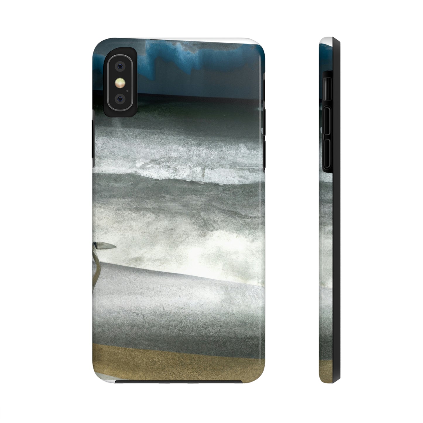 "A Sea of Turmoil: A Heron's Restlessness". - The Alien Tough Phone Cases