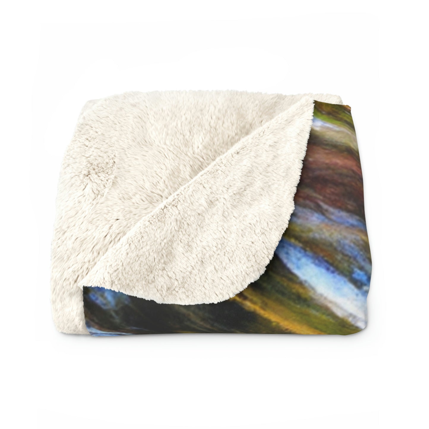 "Autumn Picnic in the Forest" - The Alien Sherpa Fleece Blanket