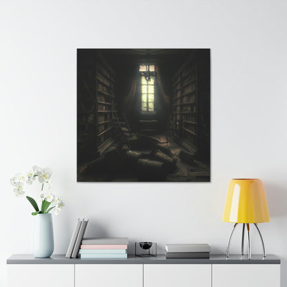 "La biblioteca secreta de las sombras" - The Alien Canva