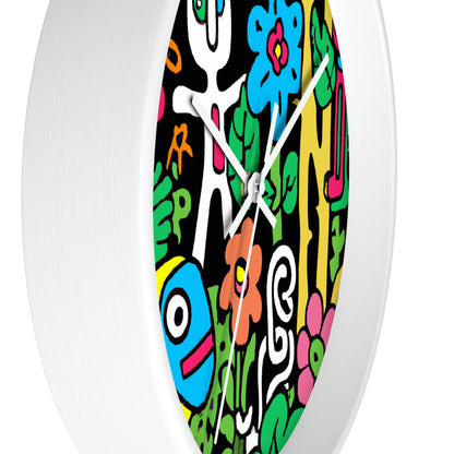 The Enchanted Garden of Wonders. - The Alien Wall Clock