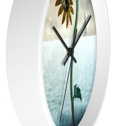 "Fighting the Frost: A Flower's Story" - The Alien Wall Clock